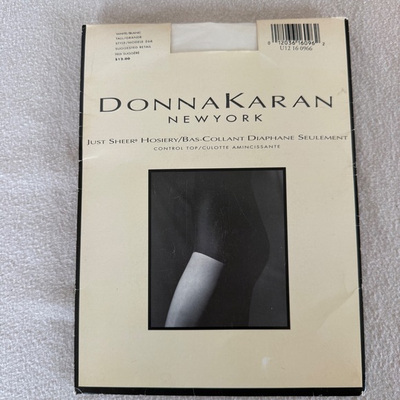 Donna Karan Accessories - Donna Karan New York Just Sheer Control Top Hosiery White Tall Style 266 Vintage